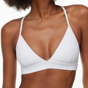 Aerie White Push up triangle bikini top